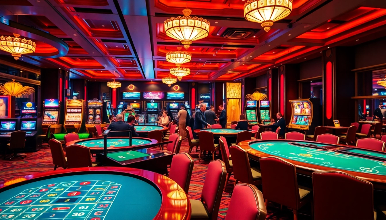 Casino en ligne francais ambiance avec joueurs profitant des jeux captivants.