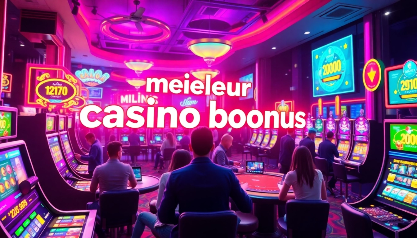 Découvrez les meilleures options de bonus de casino crypto dans un environnement de jeu animé.
