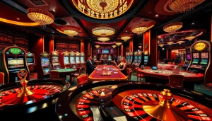 Engaging players at rikvip enjoying a vibrant online casino experience with roulette and poker.