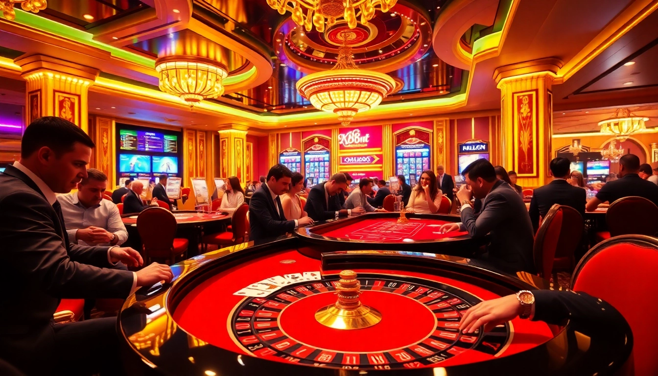 X88 com players enjoying an exciting game at a luxurious casino table.