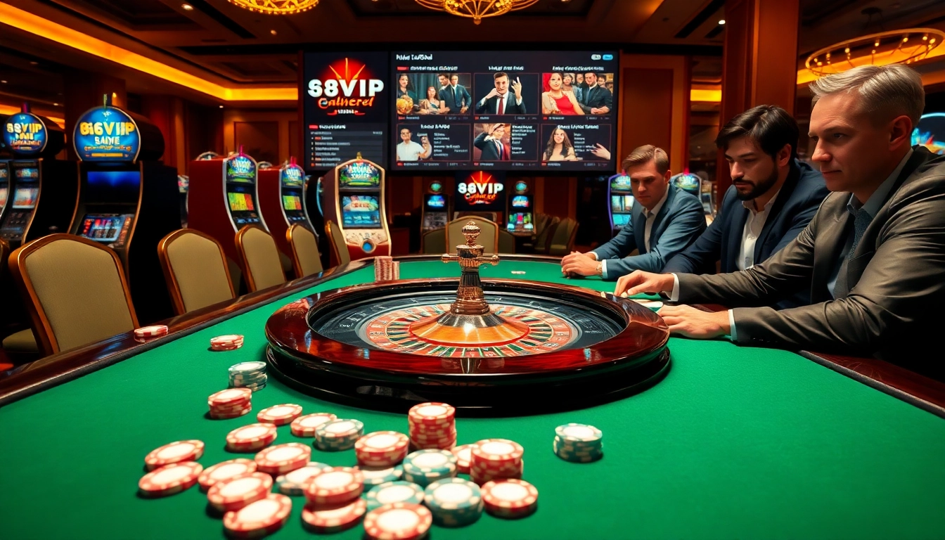 Experience the excitement at casino tables and slots featured on https://68vip.red/ with players immersed in action.