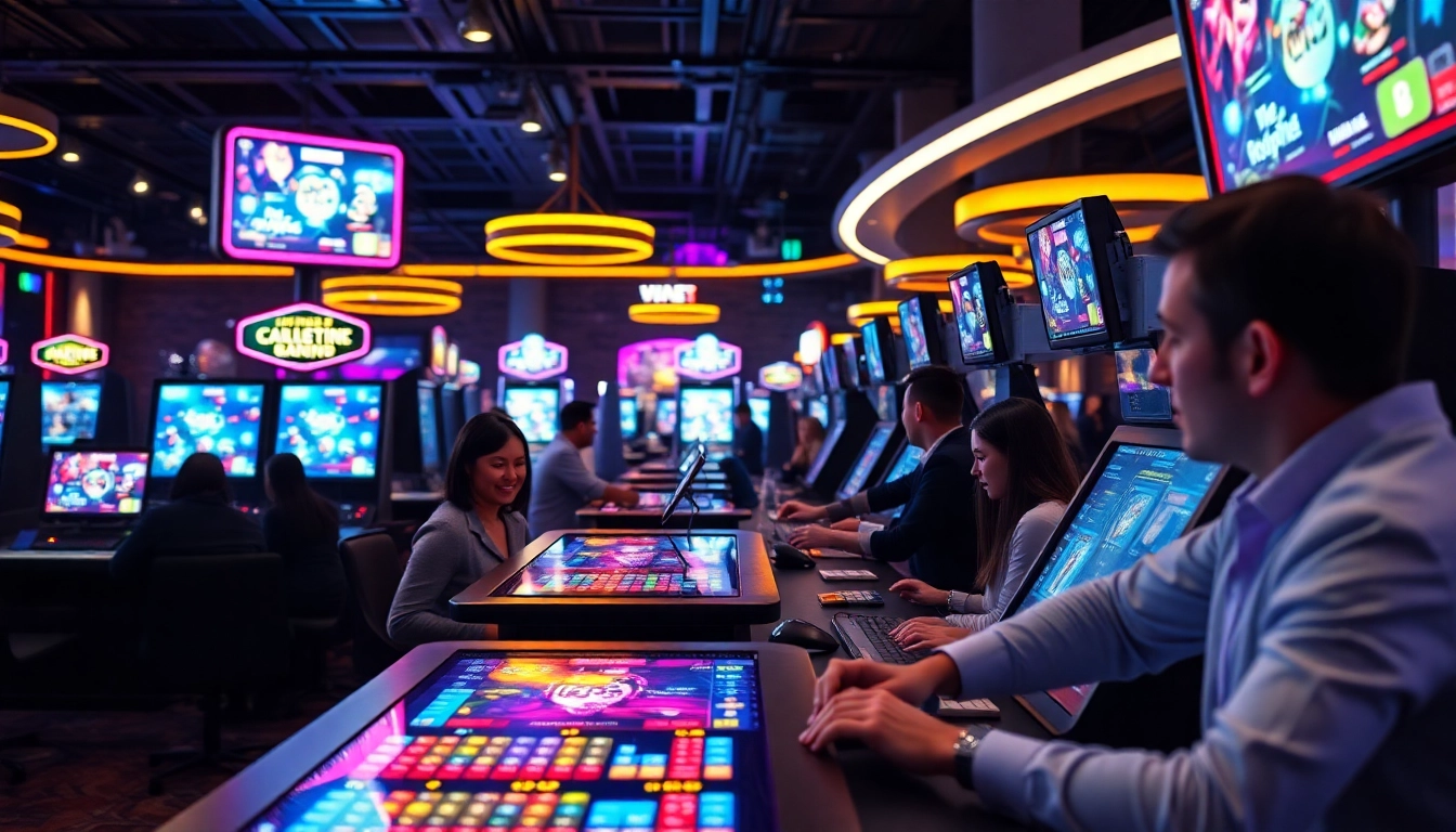 Joueurs profitant des jeux de casino en ligne argent réel sur une plateforme moderne.